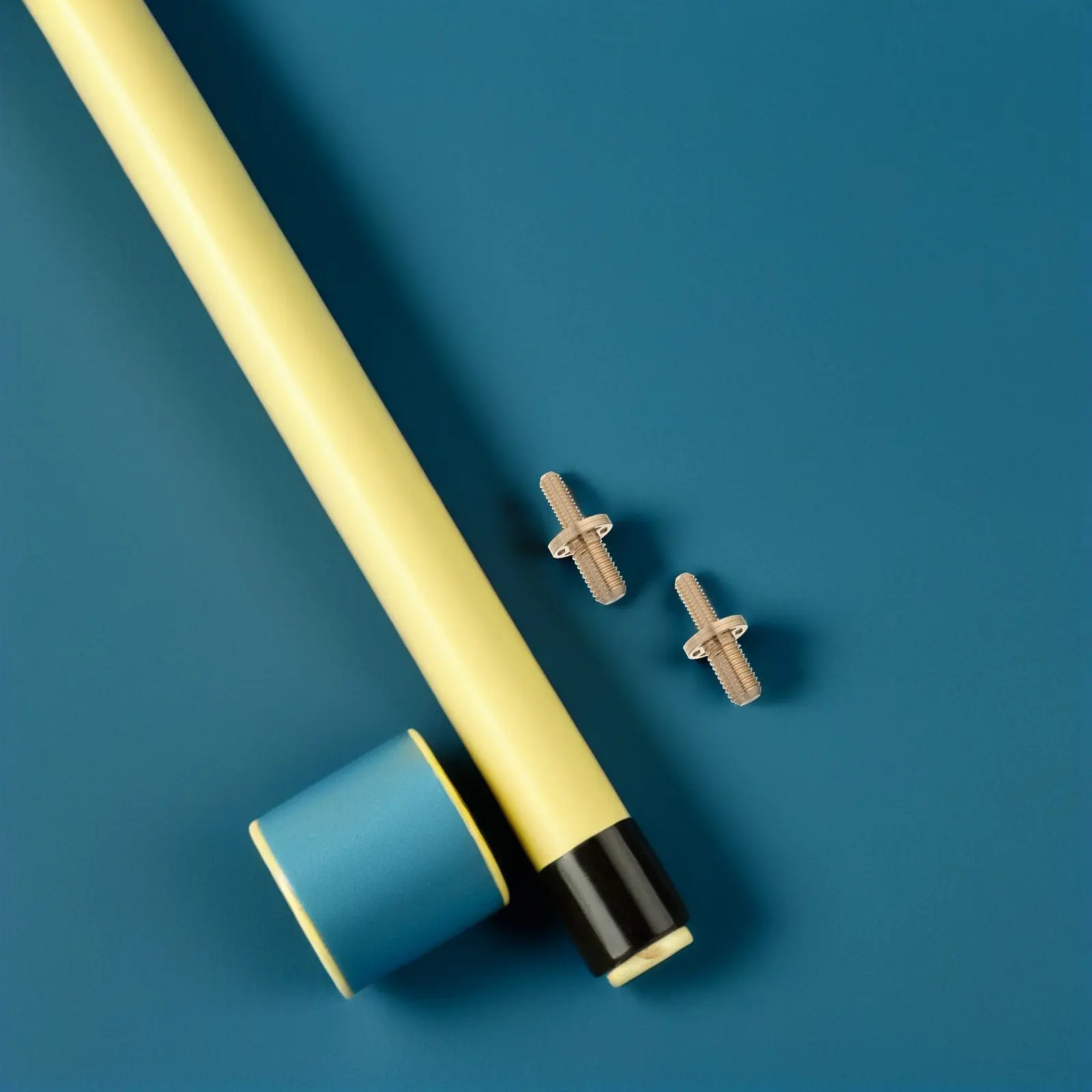 

4Pcs Billiard Cue Joint Screws Premium Yellow Brass Pool Tip Joint Screws Replacement Pool Cue Extension Hardware Professional