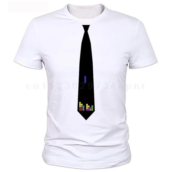 Tie printed T shirt NEW Short sleeves hommes manches Design homme hauts Tees mode Casual cravate t-shirts pour homme