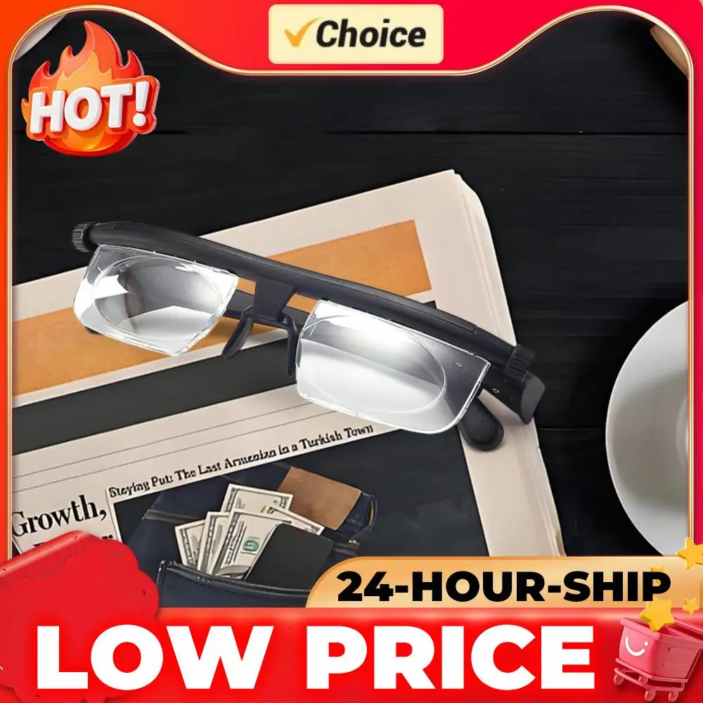 

1/2 шт. Регулируемые очки для чтения с переменным фокусом, для коррекции близорукости и пресбиопии, очки для улучшения зрения, от -6D до +3D