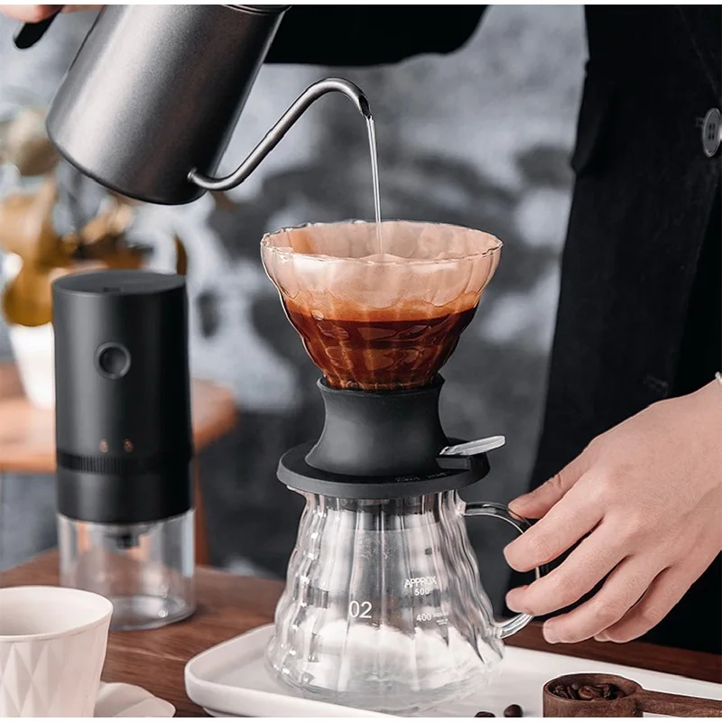 

Hand Brew Coffee Filter Cup Adjustable Immersion V-shape Coffee Dripper Filter Glass High Quality Coffee Machine Funnel Cups