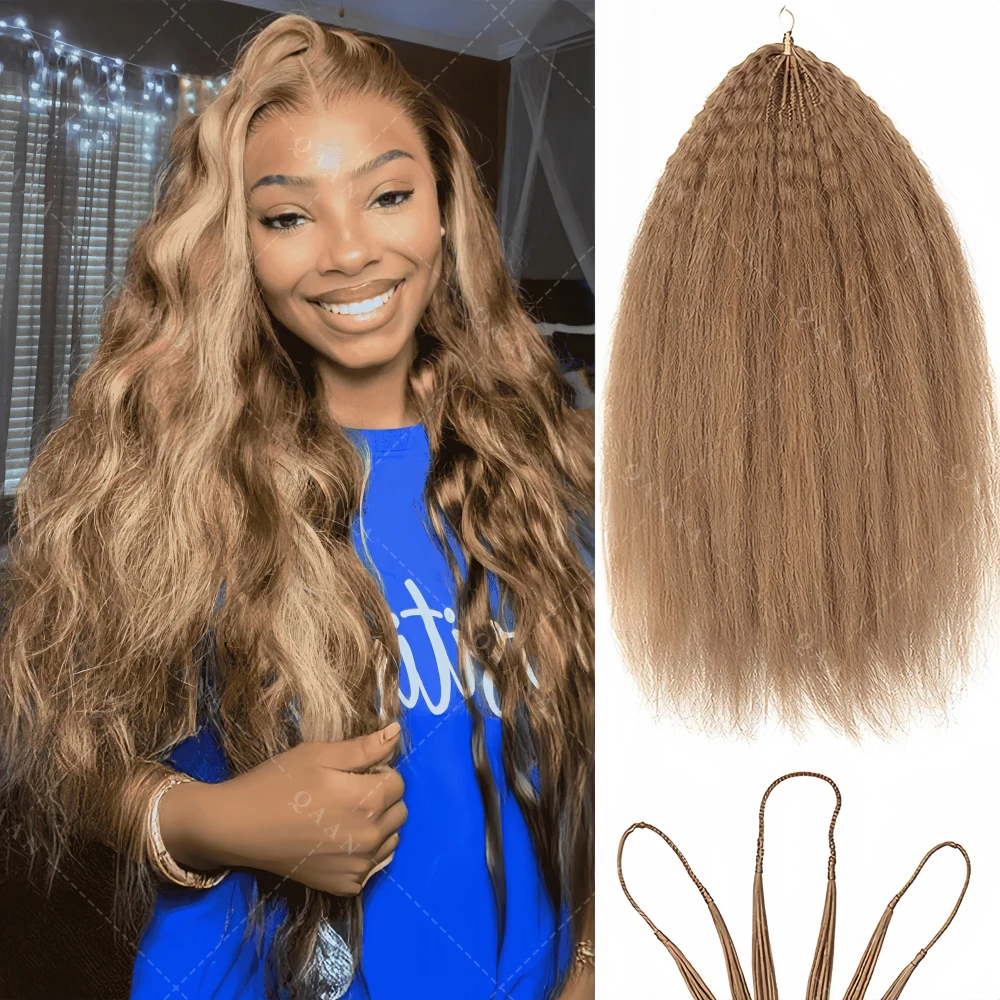 

Наборы волос для наращивания 12A: предварительно разделенные прямые волосы Kinky Straight Feather Crochet, без узлов, с предварительно разделенными прядями для крючкового плетения