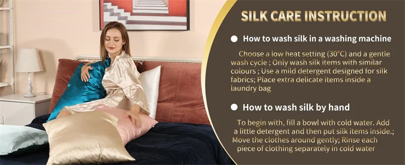 2pcs 100% Mulberry Silk Pillowcase for Hair and Skin Health 23 Momme Natual Pure Silk Pillow Cases with OEKO-TEX Customized Size