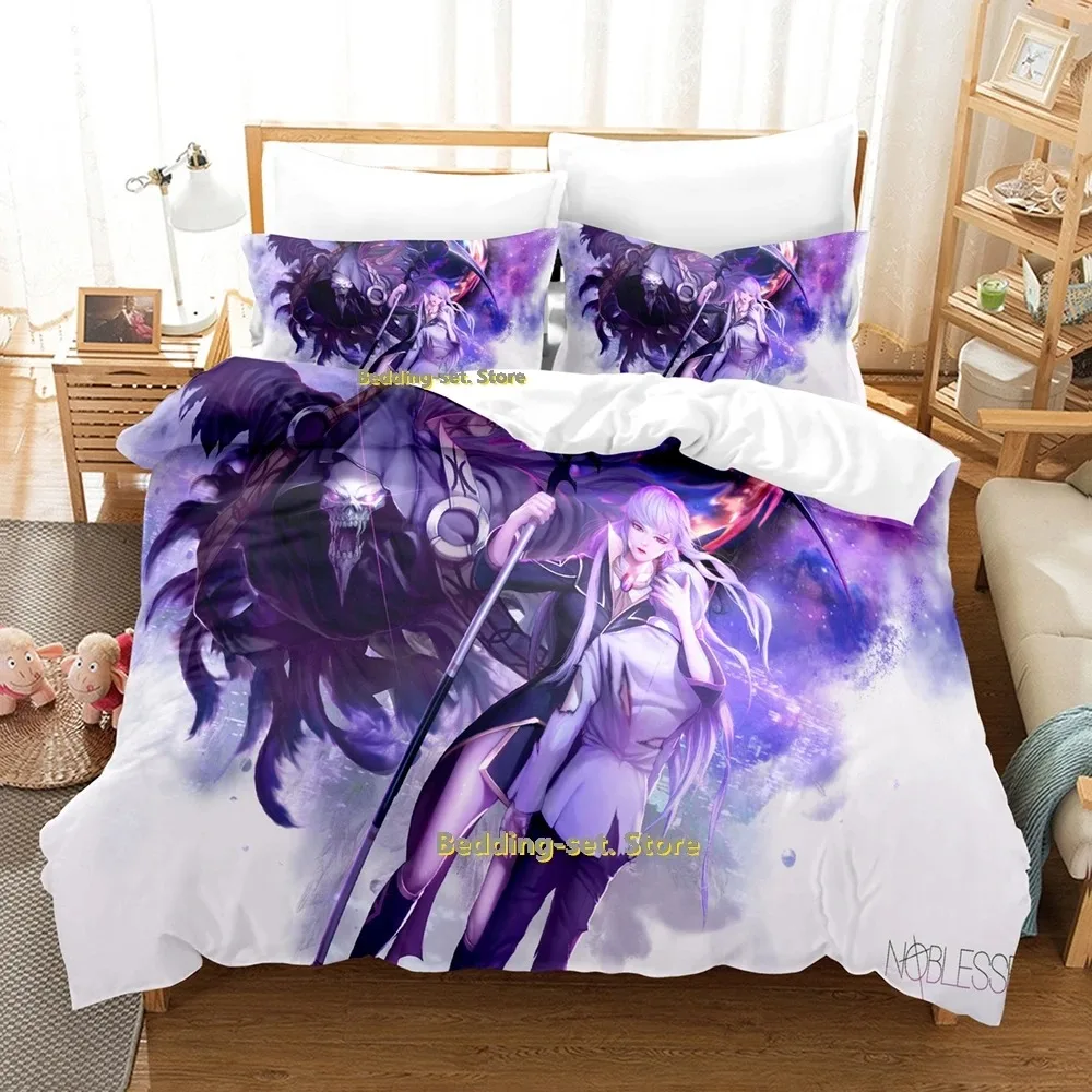 

2024 Noblesse Bedding Set Single Twin Full Queen King Size Bed Set Adult Kid Bedroom Duvetcover Sets Print Anime Bed Sheet Set