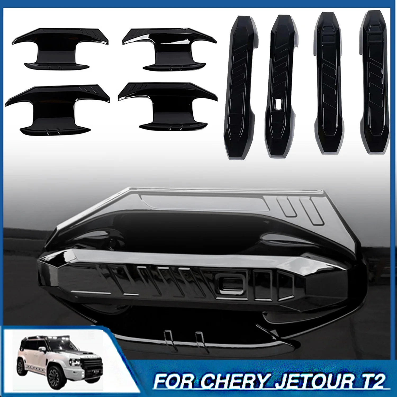 4x4 Protective Cover for Chery Jetour T2 Traveller 2023-2025 ABS Trim Cover Protector Anti-Scratch Protection Accessories Exteri