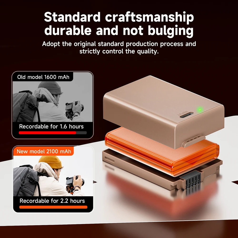 PALO 2100mAh EN EL25 EN-EL25 oplaadbare batterij met Type-C oplaadeingang voor Nikon Z30 Z50 ZFC camera 4241 EN-EL25 batterij