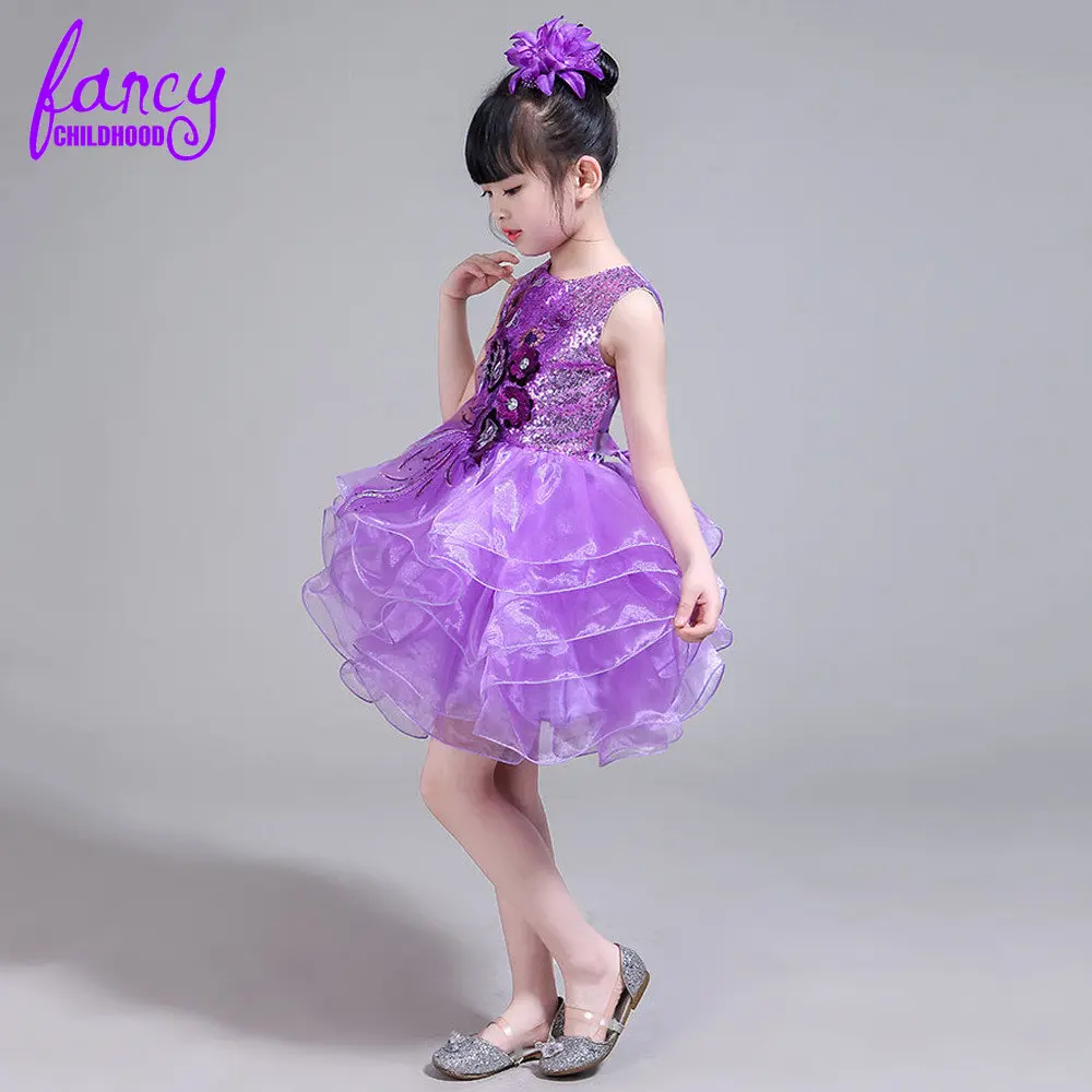 Chinese Store Layers Prom Dresses Toddler Glitz Pageant Gowns Children Dancewear Clothing Kids Party Dresses for Girls