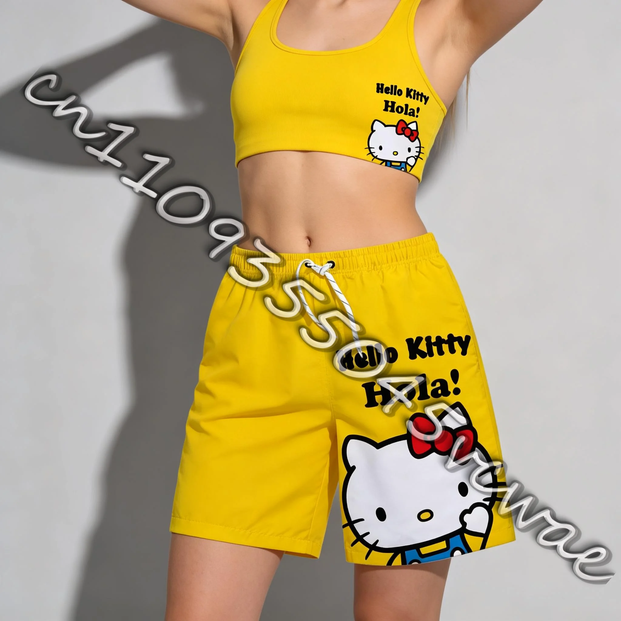 Summer Shorts Sanrio Family Hello Kitty Series Sweet and Cute Casual Sports Shorts for Adults and Children 2026 New Item