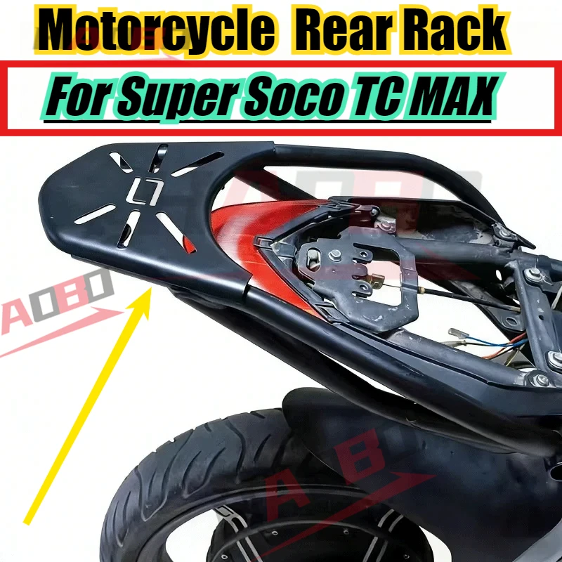 

Motorcycle Accessories Rear Rack Luggage Shelf Bracket Tail box Support For Super Soco TC MAX Tail Plate Box Armrest Spare Parts