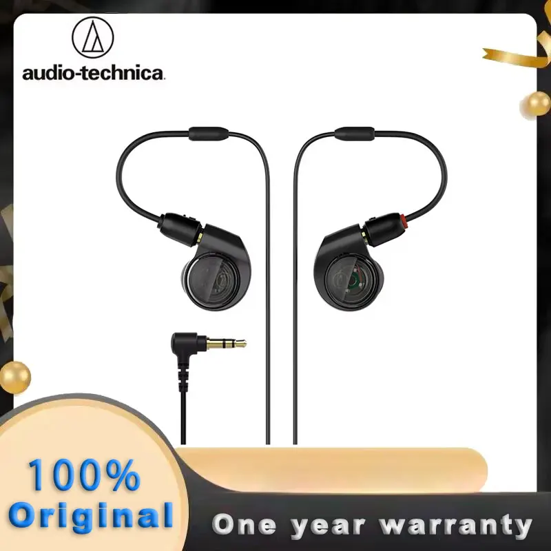 Original Audio Technica ATH-E40 In-ear Professional Monitor Earphones Double Dynamic HIFI With Removable Design