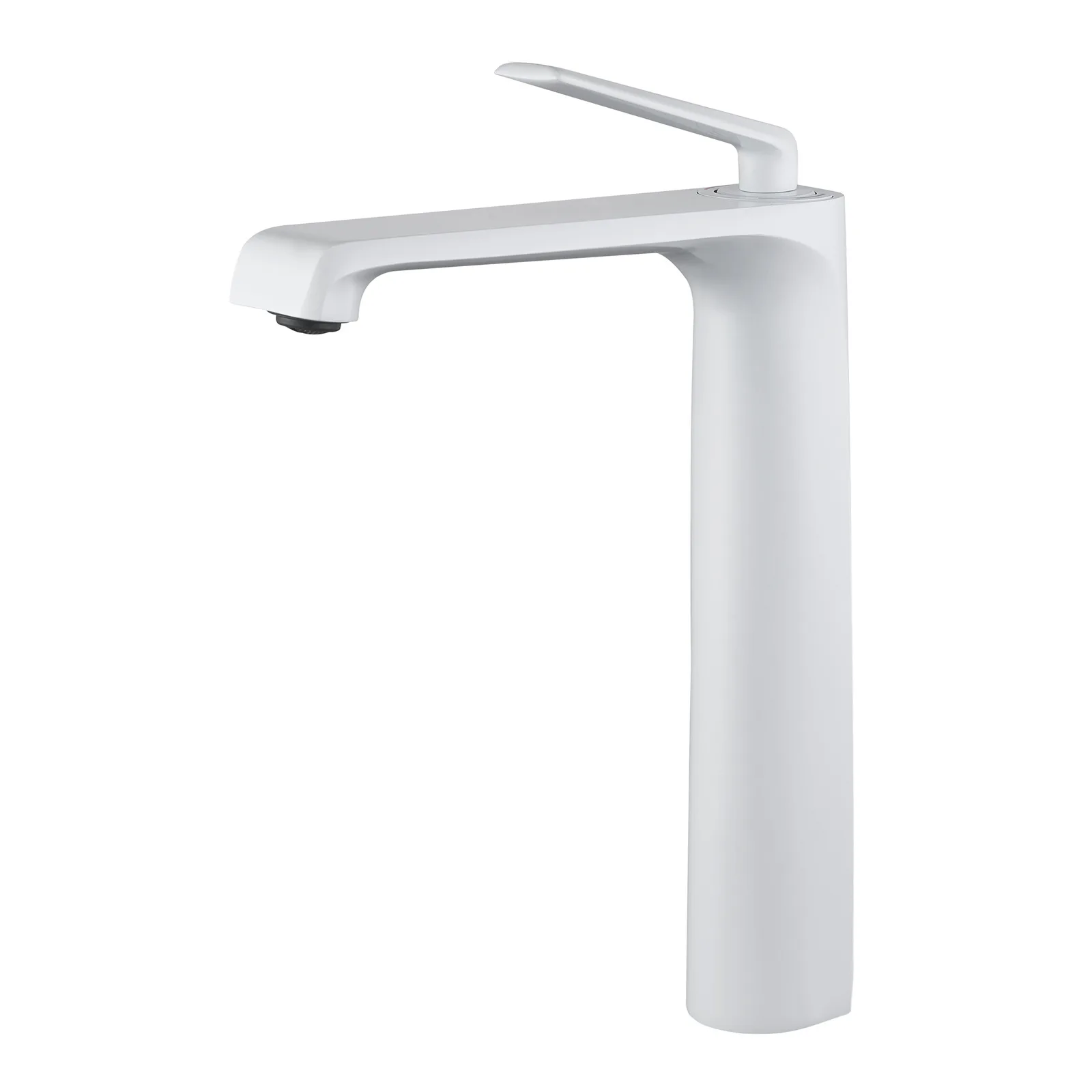 Tall Hot And Cold Bathroom Bathroom Toilet Wash  Faucet On The Stage Basin White Mixed Water Basin Faucet