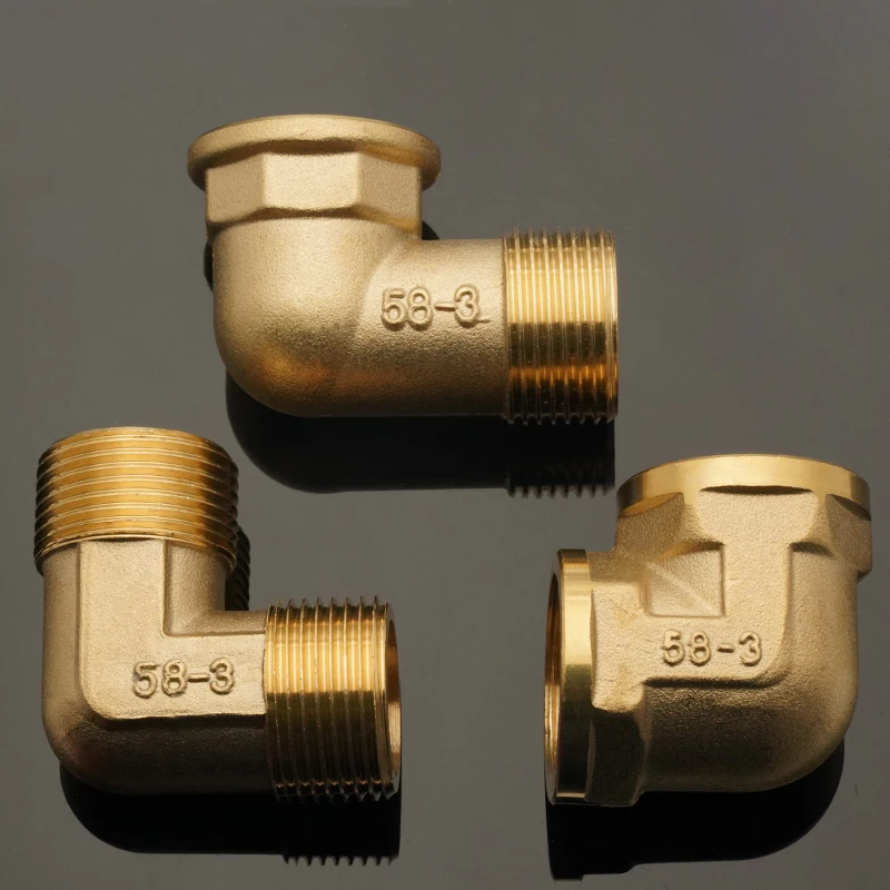 

1/8" 1/4" 3/8" 1/2" 3/4" 1" Female x Male Thread 90 Deg Brass Elbow Pipe Fitting Connector Coupler For Water Fuel Copper adapter