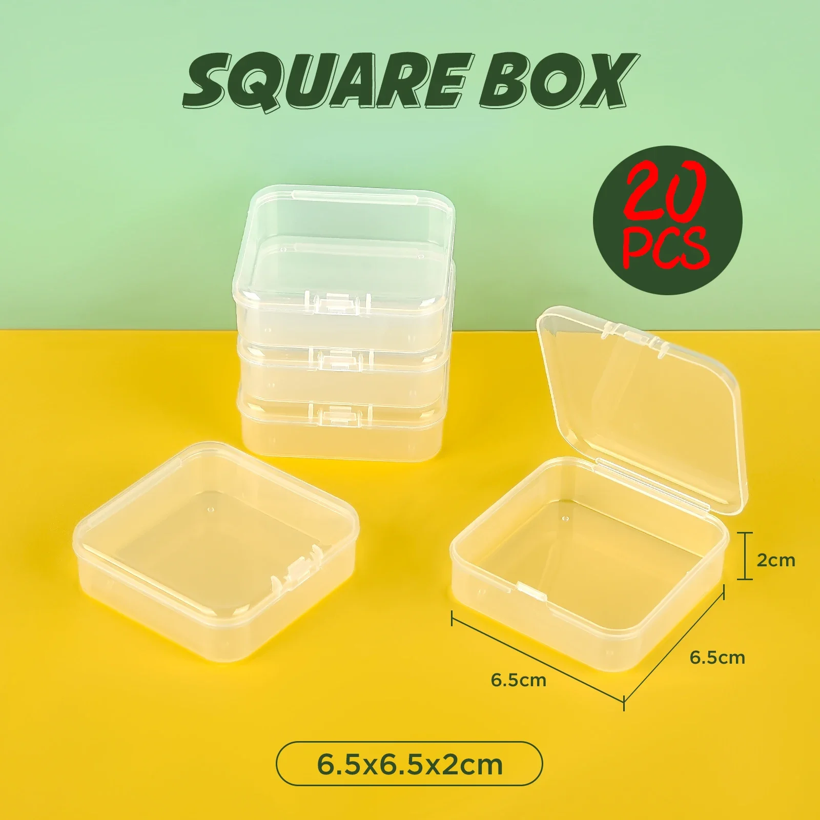 10/20 stücke Kunststoff Box Rechteckige Box Transluzente Box Verpackung Lagerung Box Staubdicht Solide Starke Schmuck Lagerung Fall Container