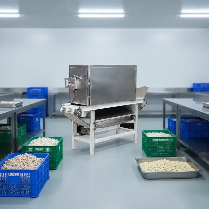 Industrial Automatic Chain Garlic Peeling Machine Dry Garlic Peeler for Commercial Use High Efficiency Garlic Skin Remover