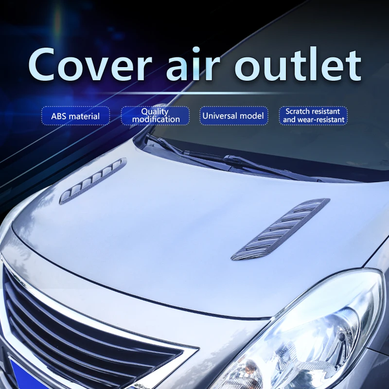 

Super Long Air Outlet Universal Car Hood 43 * 10.5 Air Outlet Decoration Hood Hood False Air Outlet