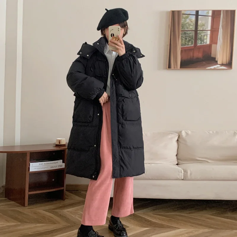Women's Models Fall Winter Coat Jacket Down Jacket Duck Down Long Models Hooded Thicken Warm Personalized Comfortable Versatile