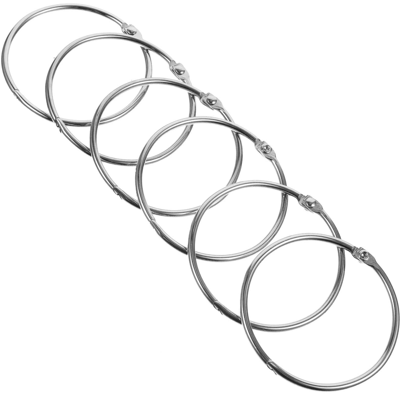 

24Pcs Metal Shower Curtain Rings Iron Built Strong Hold for Bath Curtains Fits Most Rod Types Easy Installation