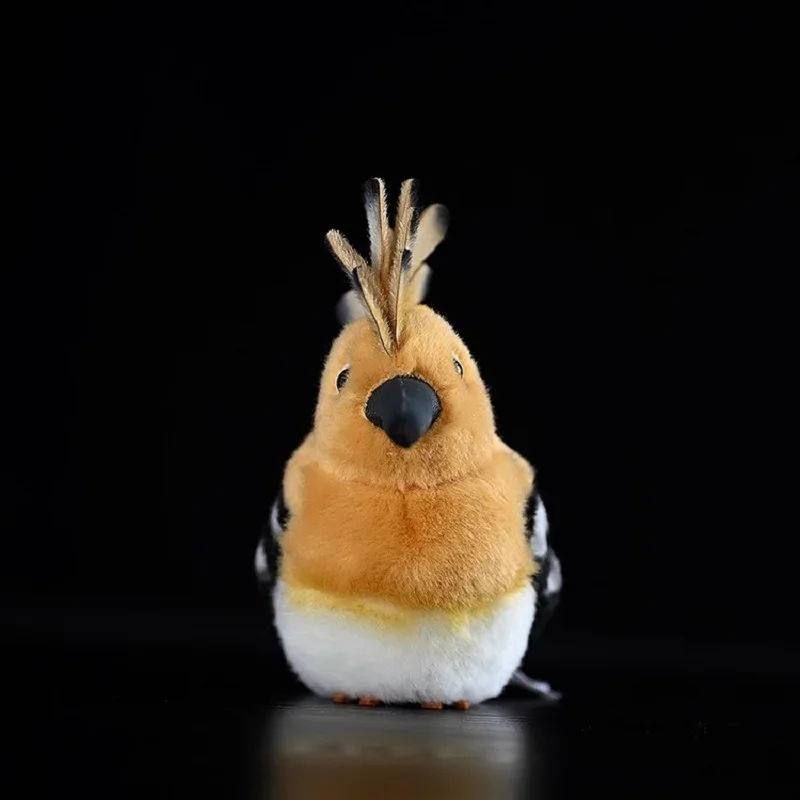 Lifelike Hoopoe Upupa Epops Brown Fat Bird Emulational Animal Small Doll Soft Stuffed Plush Toy Girl Boy Birthday Christmas Gift