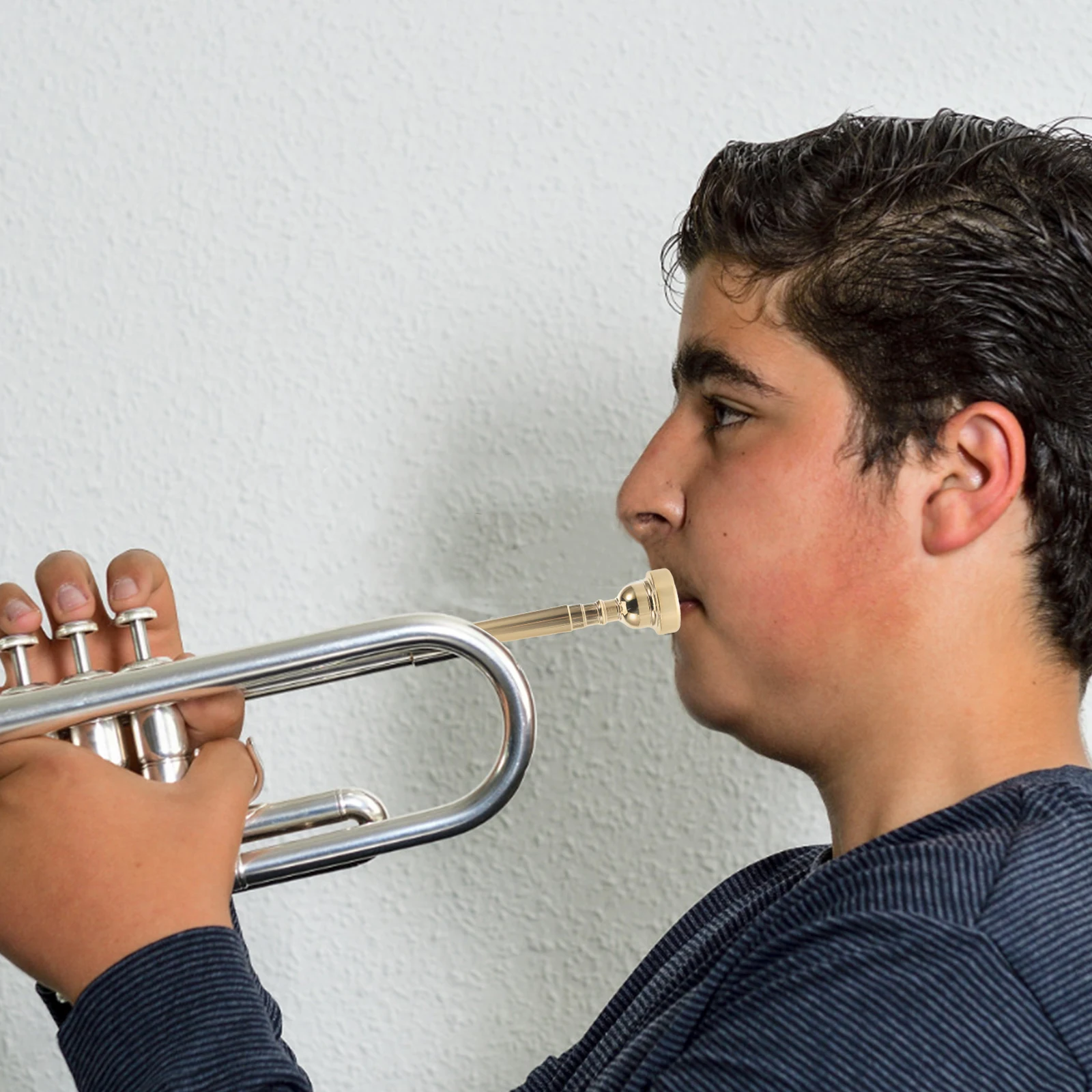 

Universal Copper Bugle Mouthpiece Precision Design for Youth Junior Bands School Concerts Trumpet Cornet Accessories Replacement