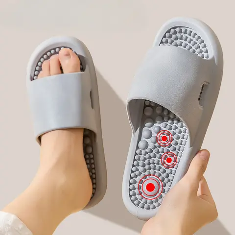 Slippers Massage Couples Home Sole Acupoint Bathroom Bath Non-slip Foot Massage Summer