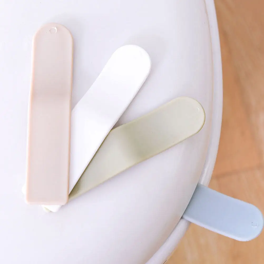 8Pcs Toilet Lid Lifter with Strong Adhesive Mounting Sanitary Touch-Free Solution for Toilet Seat Cover Lifter Bathroom