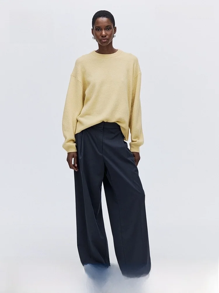 

H&M Summer Women's Knitted Sweater Casual Loose Fit Wool Polyester Spandex Acrylic Casual Style Comfortable Breathable
