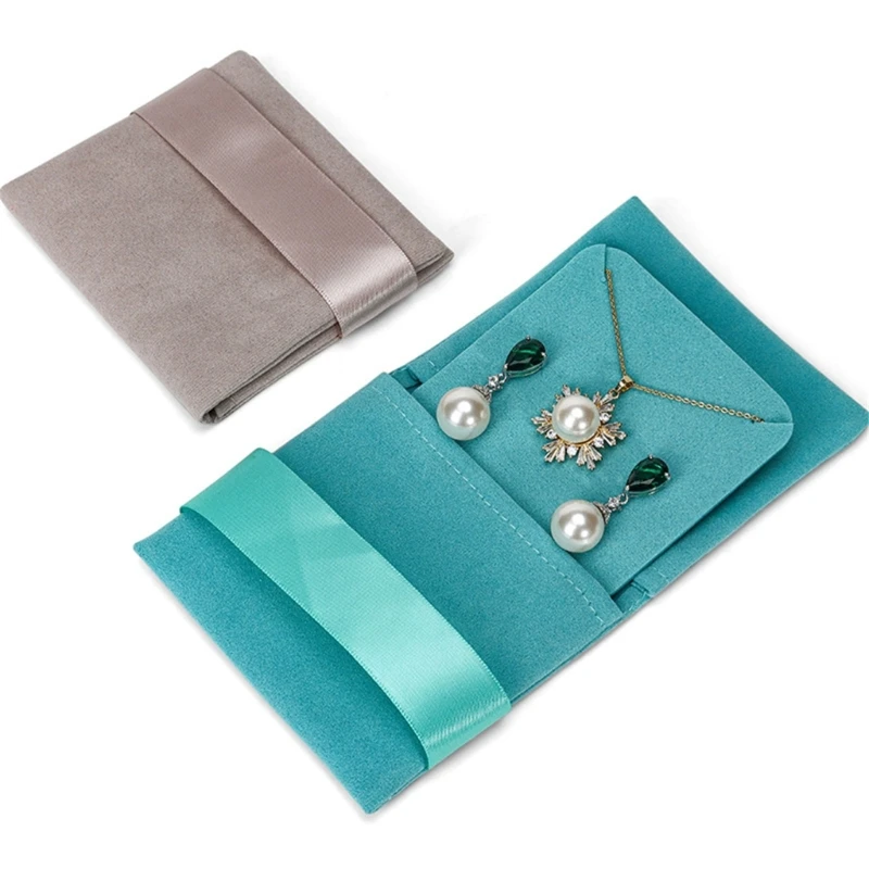 Elegant Jewelry Bag with Colorful Velvets Jewelry Travel Jewelry Case N2UE