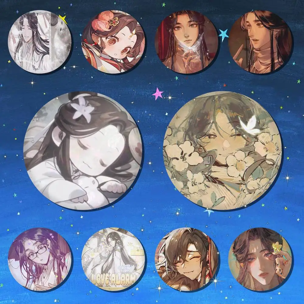 A-X-Xie Lian Anime Round Badges, Brooches, Clothing Accessories, Birthday Gifts, Anime Conventions