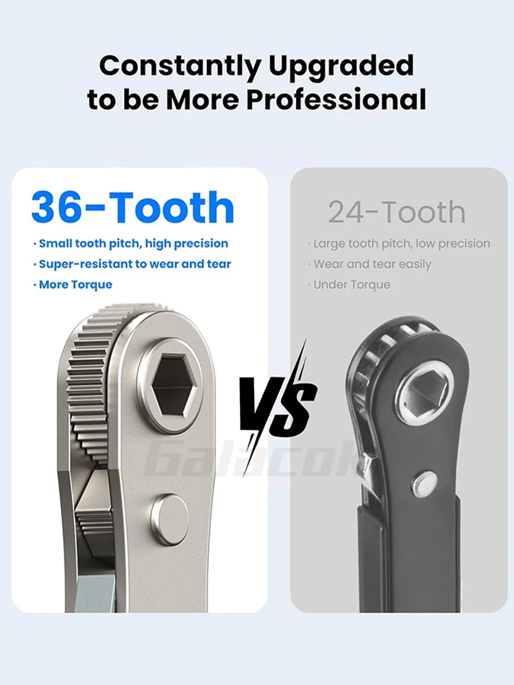 Zestaw wkrętaków z grzechotką kątową 24 w 1 Zestaw kluczy nasadowych z grzechotką 36-zębową Zestaw kluczy nasadowych z grzechotką Narzędzia do naprawy samochodów Zestaw kluczy ręcznych