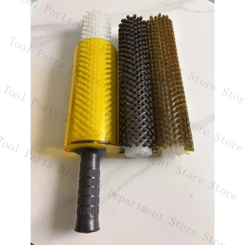 30CM Nylon/ Horse Hair //Copper Wire Set Snowboard Waxing Roller Ski Roto Brush