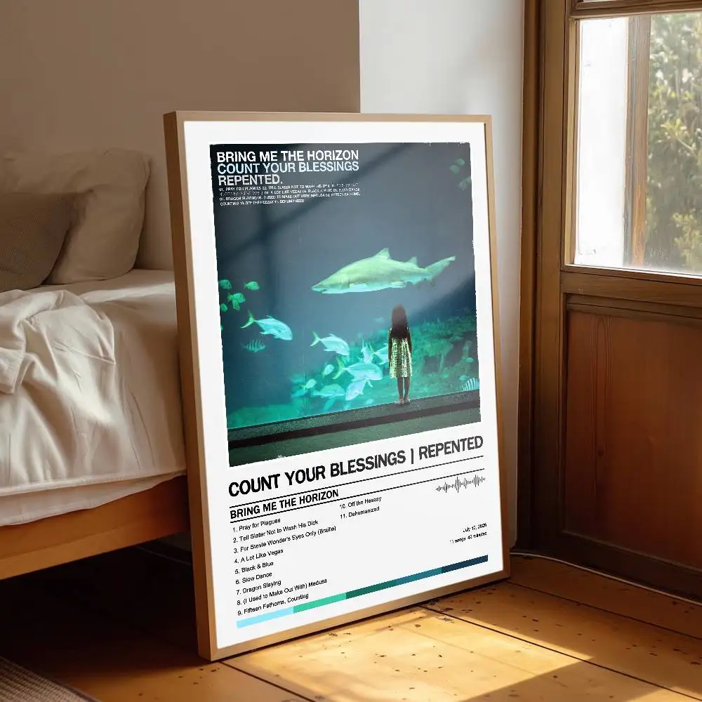 Brings Me The H-Horizons Poster Album Art Cover Songs Music Rap Wall Waterproof Paper Sticker For Living Room Home Decor