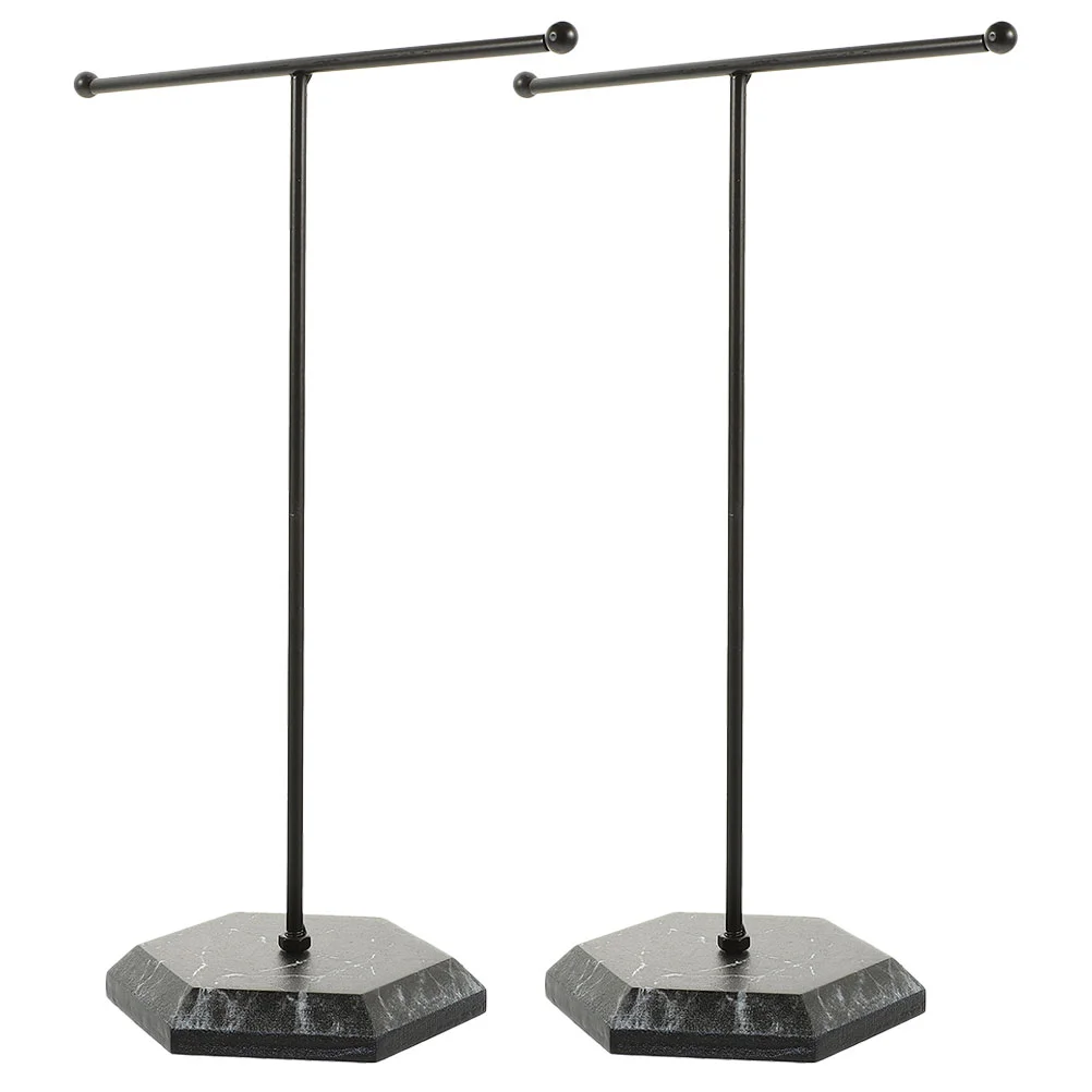 

2 Pcs Simple Jewelry Stand Bracelets Jewerly Holder Showing Bauble Display Earrings
