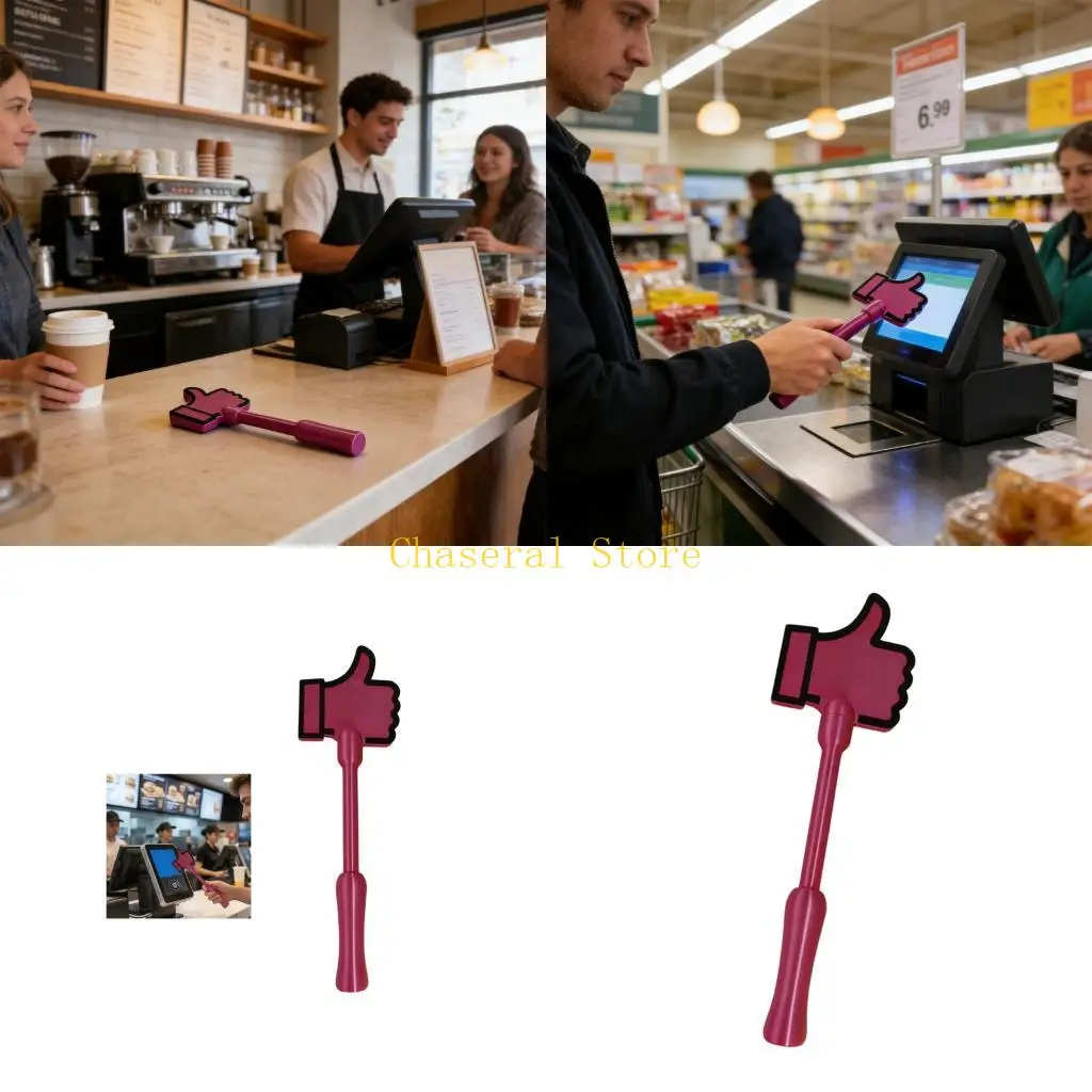 

E7CE Unique Heart Thumb up Wand Tap-to-Pay Payment Polylactic Acid For Tech Enthusiasts And Collectors