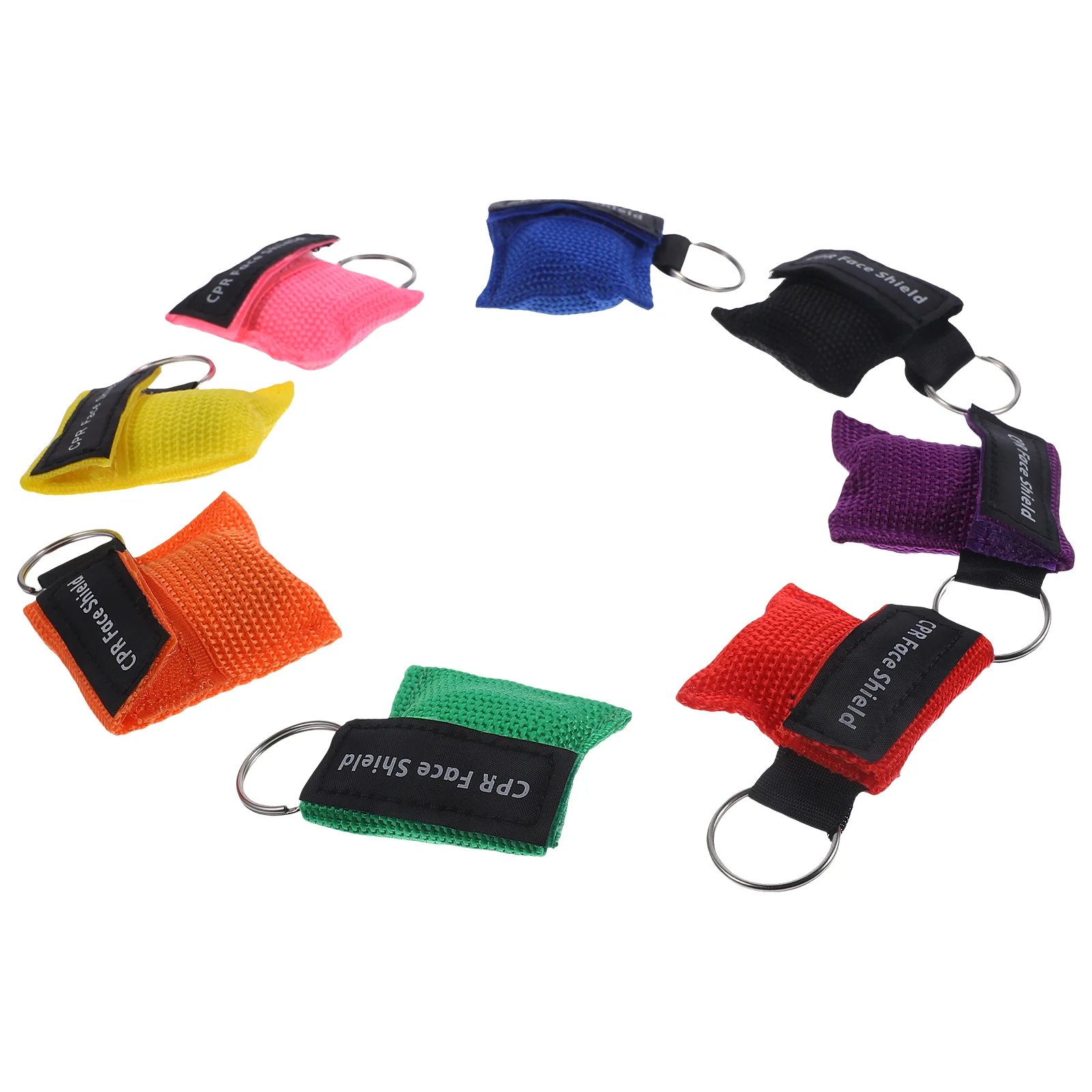 Outdoor Emergency Use CPR Mask Resuscitation Face Mask Disposable Travel CPR Pocket Mask Keychain Ring keychain