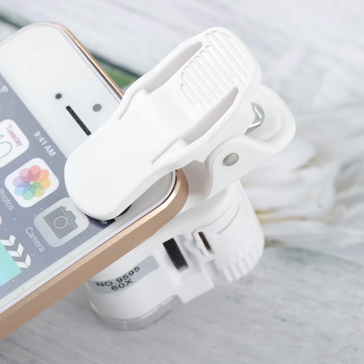 

60X Mobile Phone Magnifier Clip-On Microscope For Jewelry Identification Universal Durable Lens Compatible With Smartphone