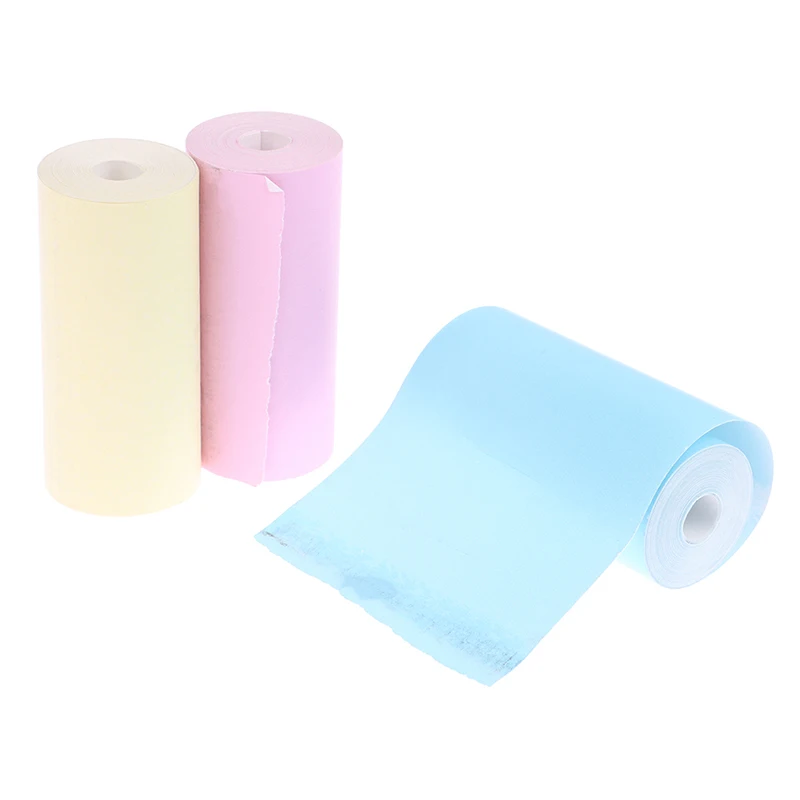 3 Rolls Photo Paper Thermal Printing for Instant Printer Camera Dual Lens Screen 57mm Video Children 57x25mm DIY Sticker
