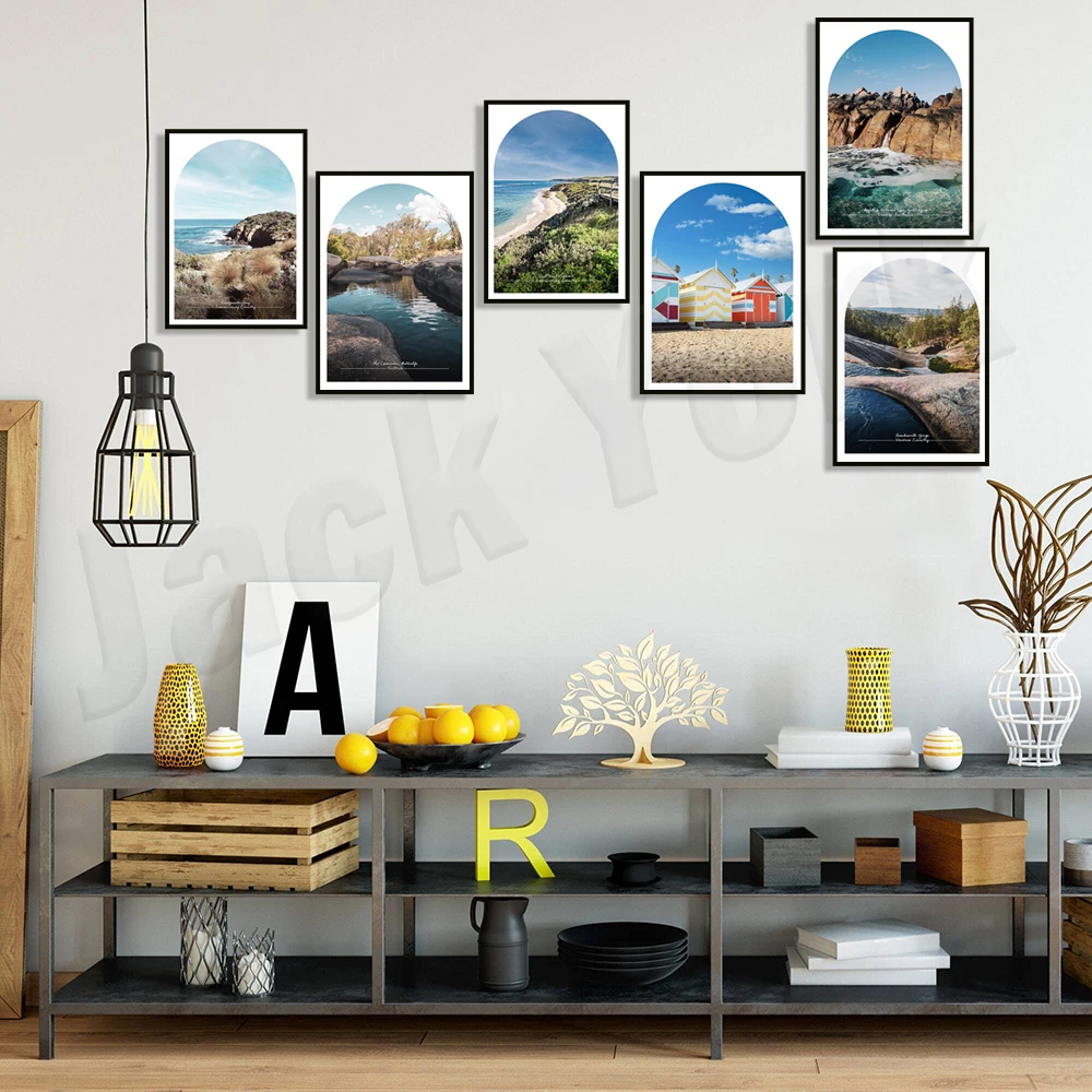 ملصق برايتون بيتش، ملبورن، بيتشورث جلين، فيكتوريا، ويفرو كونتري، خليج بريدجوواتر، بليارجوري، ملصق شبه جزيرة مورنينجتون