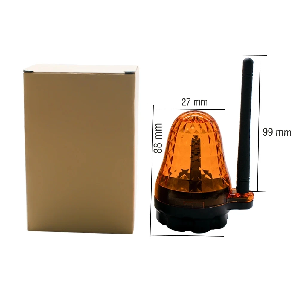 Imagem -04 - Universal Outdoor Led Signal Alarm Light Strobe Flashing Light Lâmpada de Aviso de Emergência para Portão Abridor Wall Mount 12v 24v 220v