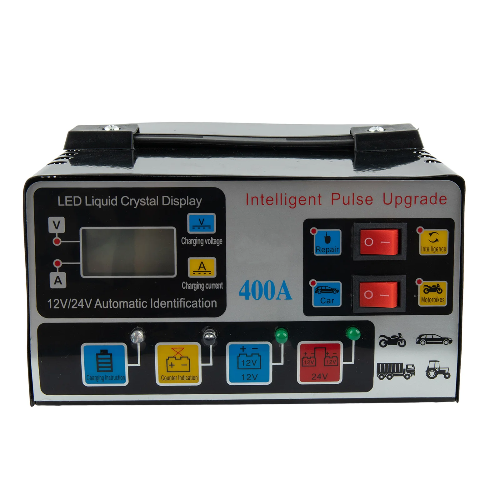 

Good Quality Battery Charger English Manual 12V /24V 50-60Hz 7-8A Good Insulation High Efficiency High Frequency Pulse