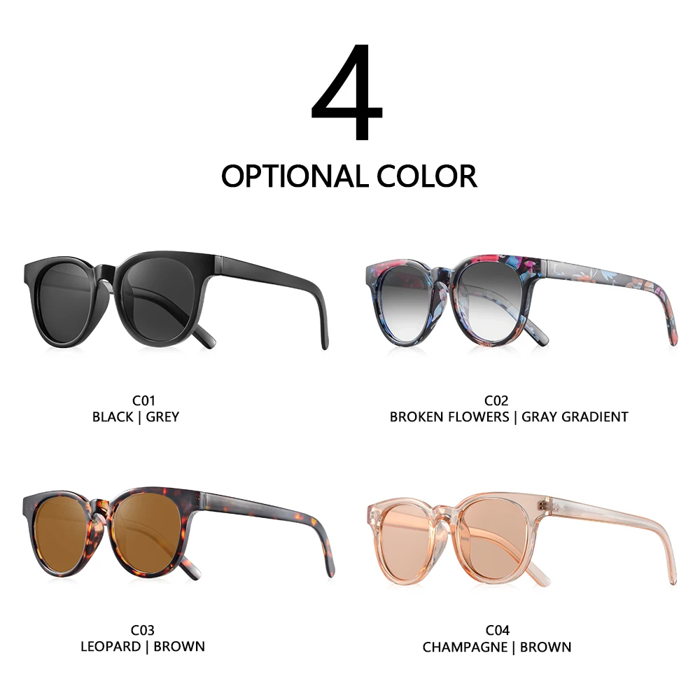 CRIXALIS Retro Round Sunglasses for Women 2025 Fashion Vintage Sun Glasses Ladies Trendy Floral Gradient Shades Female UV400