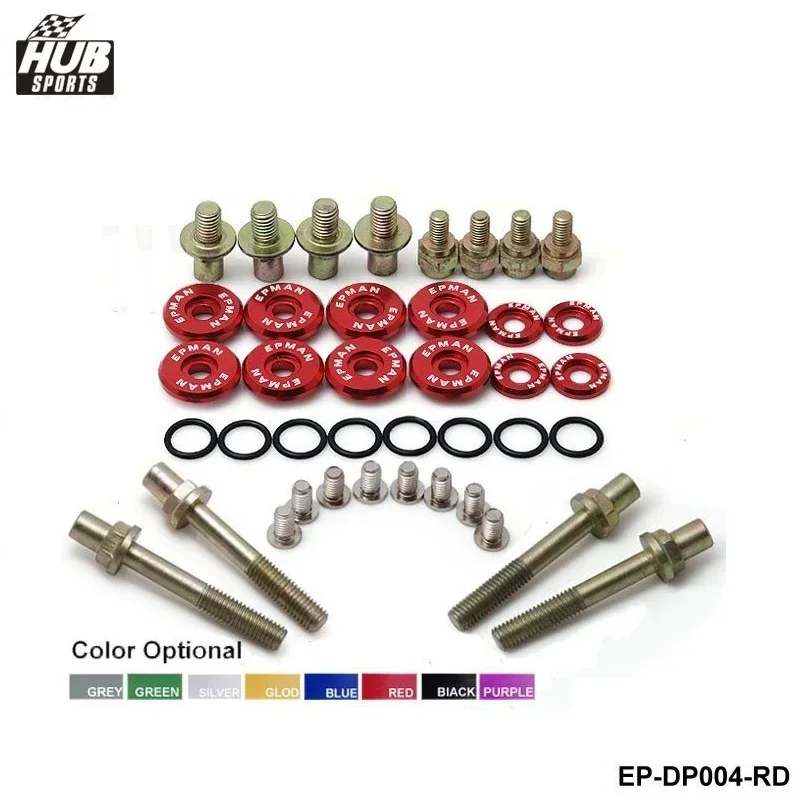 EPMAN RACING for B-Series Vtec Low-Profile Anodise Aluminum Racing Valve Cover Hardware HU-DP004-EP