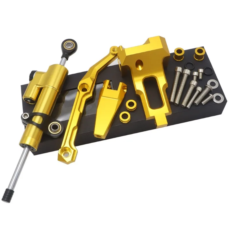 

For Yamaha MT09 Tracer Motorcycle CNC Aluminum Adjustable Steering Shock Absorber Stabilizer Titanium Ruler