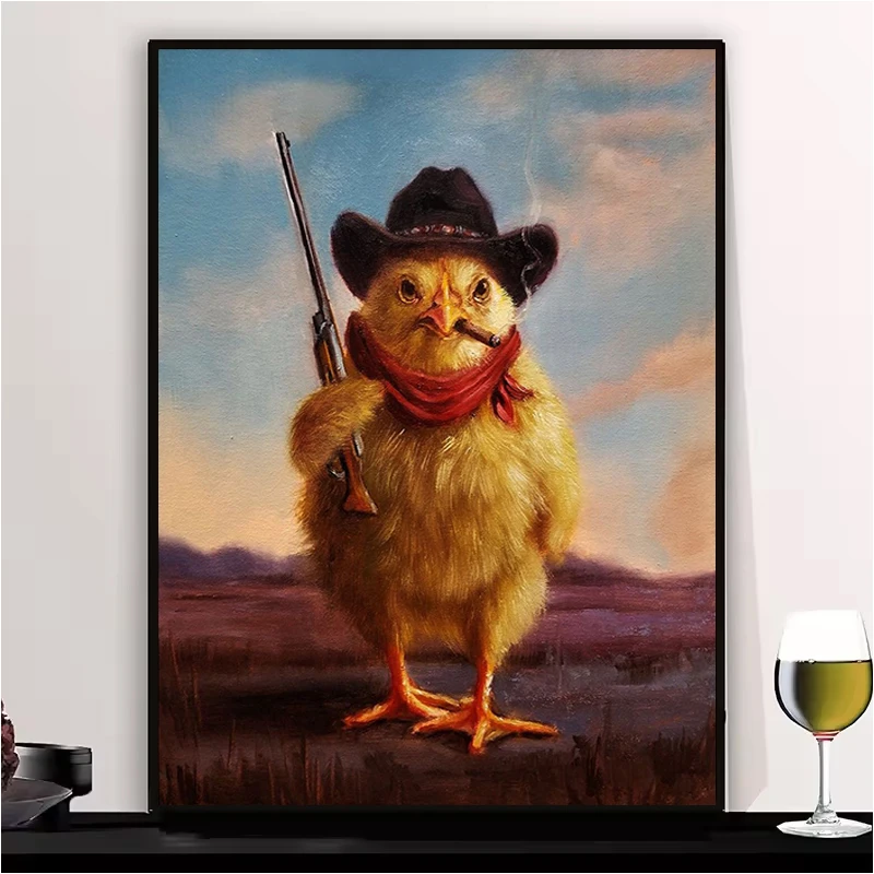 

Cowboy Poster Wall Posters for Room Decor Man Home Decoration Ornaments Vintage Art Mural Decorative Picture Interior Paintings