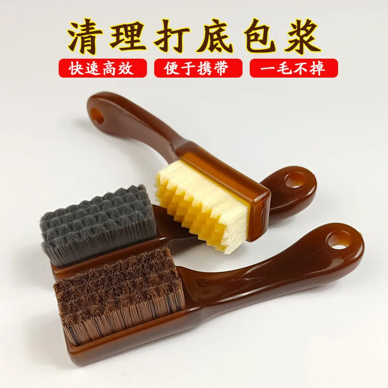 

Cultural brush carbon gray boron coated wool brush 10000 brush walnut monkey head diamond special hard bristle nano set