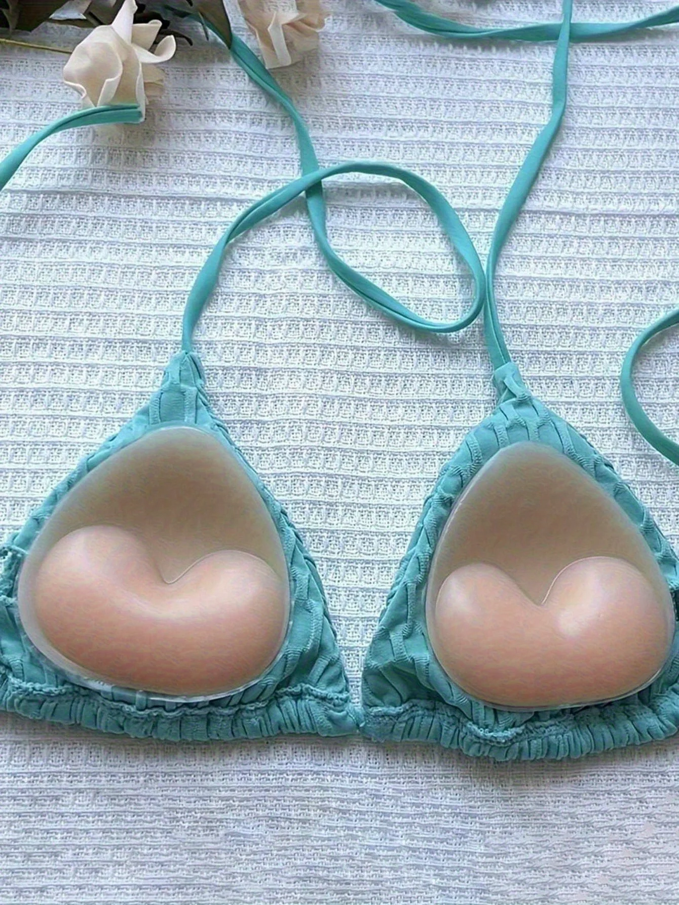 

Силиконовые вставки для бюстгальтера, невидимые многоразовые утолщенные подушечки для груди для бикини, усиление бесшовного нижнего белья