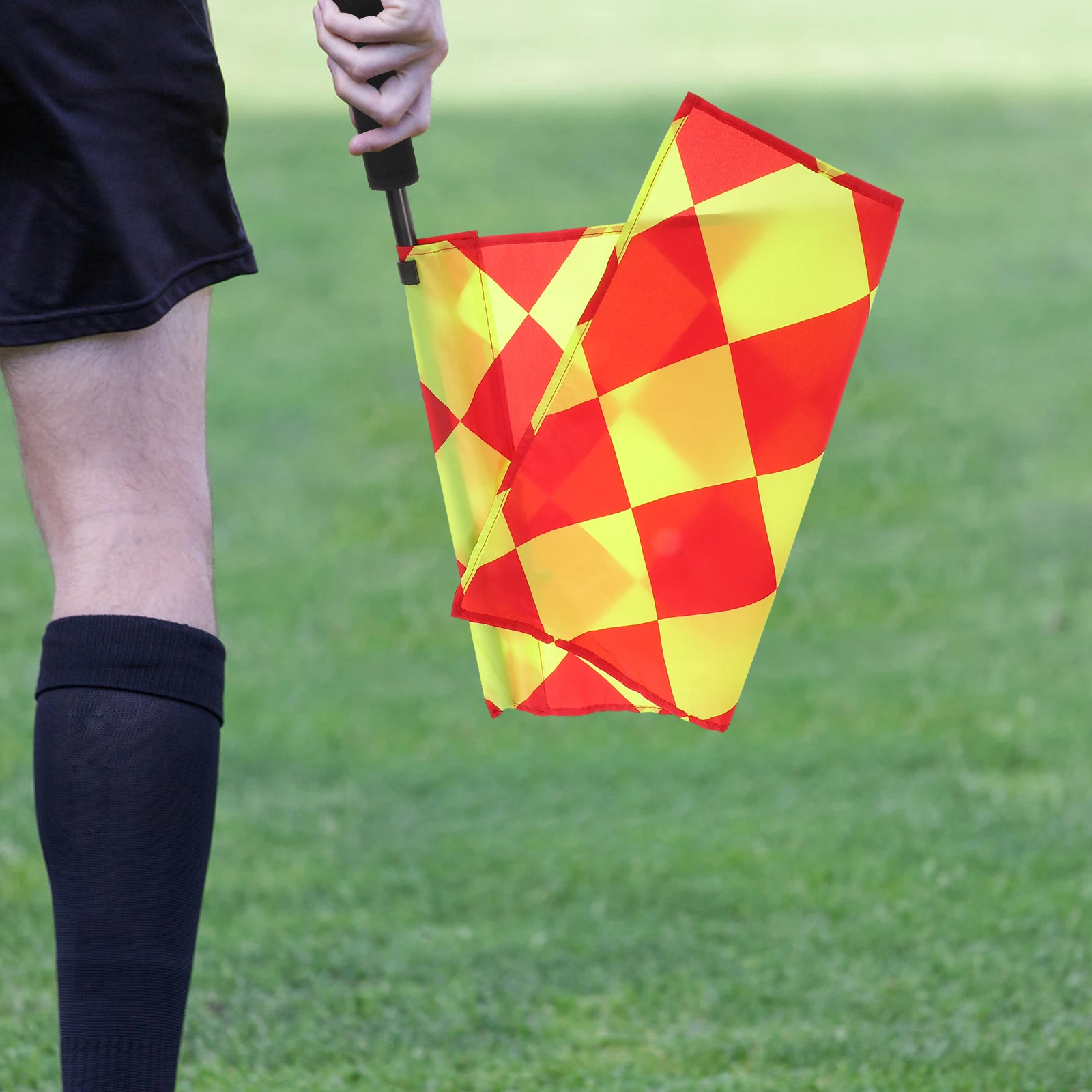 

2Pcs Football Referee Flags Professional Soccer Linesman Signal Flags for Sports Match Officiating Gear Football Referee Flag