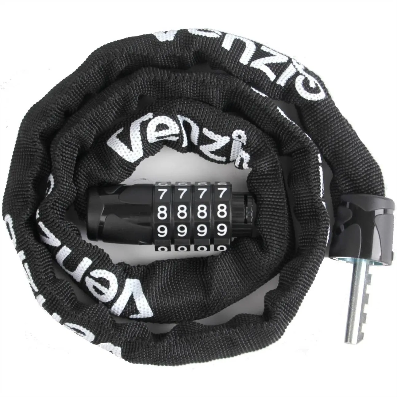 4-Digit Combination Bike Chain Lock, 4mm x 900mm (3FT) Keyless Security Lock for Bicycle, E-Bike, Scooter, Fence, Gate, Door