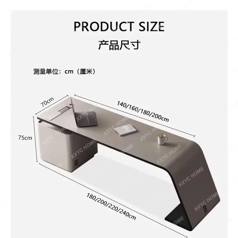 XX Luxury Paint Office Desk High-end Simple Modern Creative Boss Desk President Manager