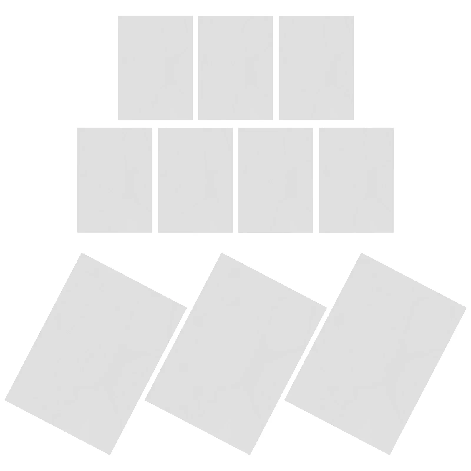 20 قطعة من الألواح البلاستيكية الشفافة 12 × 8 نوافذ محاكاة شفافة لوحات استبدال النافذة ذاتية الصنع لبناء مصغر لبيت الدمى