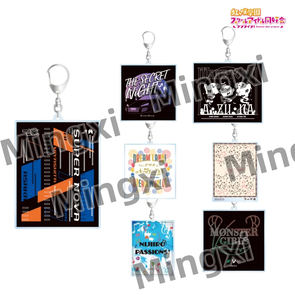 

Kawaii Anime Game Love Live Keychain Kotori Minami Nico Yazawa Girl Figure Acrylic Pendant Key Ring Cosplay Props Or Fans Gift