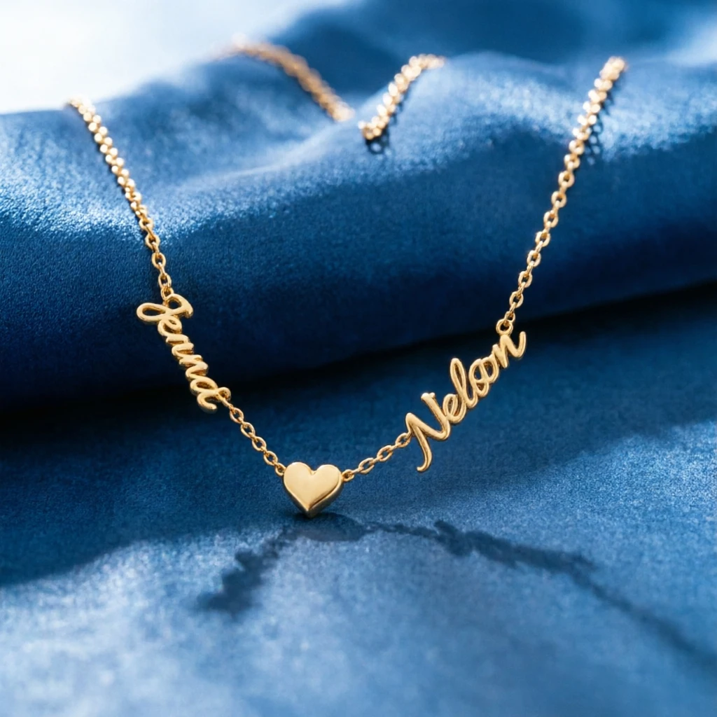 Name Necklace Custom - カスタマイズされたネームネックレス カスタム複数名入りペンダント ステンレススチールジュエリー 女性 女の子用 パーソナライズされた家族の誕生日プレゼント